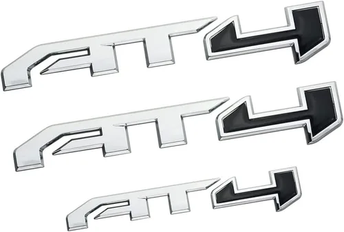 Paquete de 3 calcomanías de placa de identificación 3D con emblemas AT4 Sierra 2019-2025 con adhesivo fuerte 85002068 compatible con Canyon Sierra