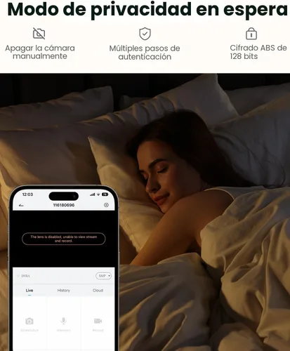 Miniatura 7 de ieGeek - Cámara de seguridad para interiores de 2K, cámaras WiFi 5G/2.4G para mascotas para seguridad del hogar, cámara para perros de 360°