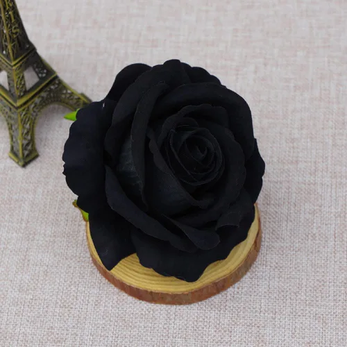 Miniatura 21 de 10 piezas de flores artificiales sin tallo de 3.9 in de cabeza de rosas artificiales estéticas para bodas, ramos, guirnaldas