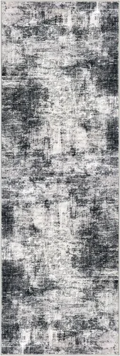 Miniatura 188 de IOHOUZE Alfombra abstracta lavable de 3 x 12 pies para pasillos, antideslizante para cocina, camino de entrada de lana sintética para interiores
