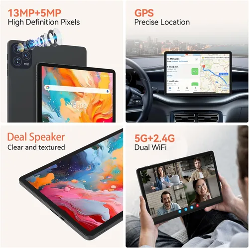 Miniatura 11 de Tableta Android 15 de 11 pulgadas con procesador Octa Core 16 GB RAM 128 GB ROM 1TB Expandir tableta con batería de 7000 mAh, cámara de 21 MP