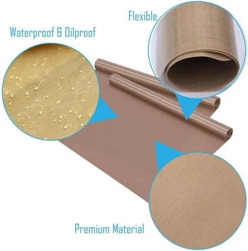 Miniatura 4 de Selizo Paquete de 10 láminas de teflón de PTFE para prensa de calor de 16 x 24 pulgadas, antiadherente, resistente al calor