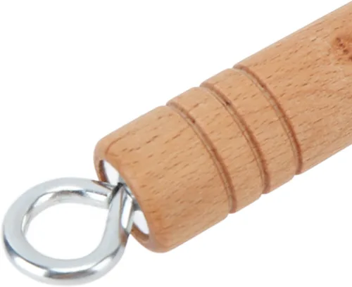 Miniatura 5 de Mini sartén antiadherente, mini sartén de hierro fundido, mango de madera maciza, mini sartén presazonada para cocinar en interiores y exteriores