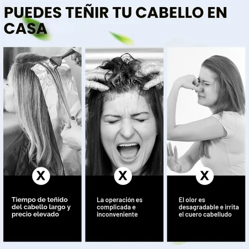 Miniatura 4 de cosmpro Champú de Tinte para Cabello Castaño para Cobertura de Cabello Gris Champú de Color de Cabello Champú de Tinte de Cabello a Base de Hierbas