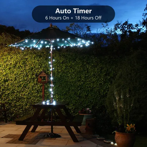 Miniatura 3 de BrizLabs - Luces de Navidad para decoración en interiores y exteriores, funcionan a batería Blanco frío