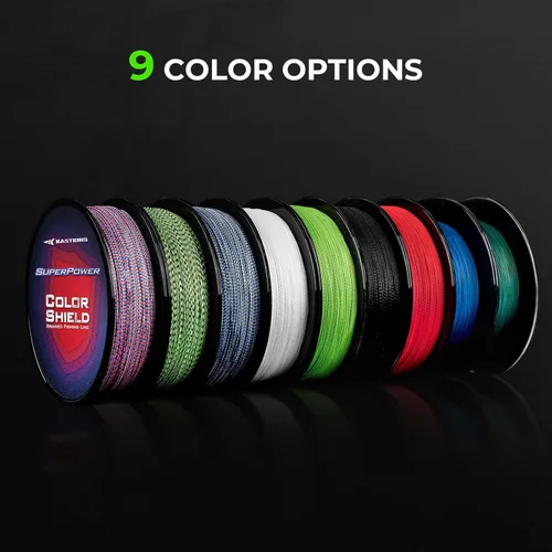 Miniatura 5 de KastKing Superpower ColorShield - Sedal de pesca trenzado, color resistente, 100% fibra UHMWPE teñida en solución, superlínea suave y fuerte