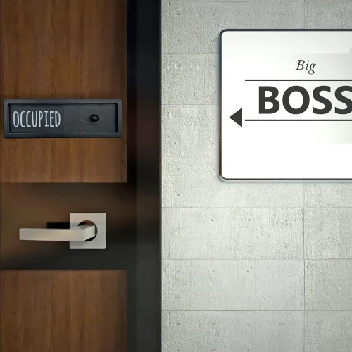 Miniatura 5 de WOJOGO Letrero de privacidad vacante ocupado – Letrero de privacidad para puerta de oficina en casa, baño, sala de conferencias, baño, indicadores
