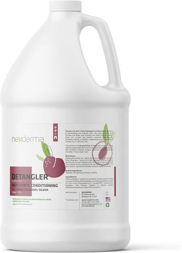 Miniatura 5 de NEXDERMA Spray acondicionador antiestático desenredante para perros y gatos, fórmula para calmar la piel sensible con aroma a ciruela, sequedad