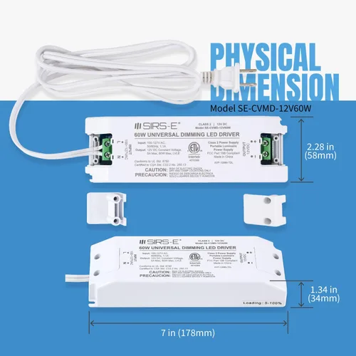 Miniatura 7 de SIRS-E StripFlexLED - Tira de luces LED blancas, 12 V, 60 LEDs/m, 2700 K, blanco cálido, 16.4 pies (16.4 ft), certificación UL, fabricada en Estados