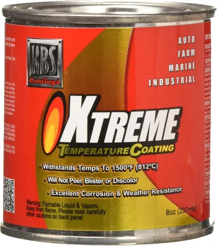 Miniatura 25 de KBS Coatings - Recubrimiento de temperatura Xtreme, color negro azabache , Acero inoxidable