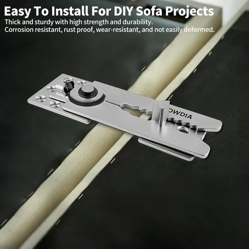 Miniatura 4 de HOWDIA Paquete de 2 tornillos conectadores seccionales de sofá, conectores de sofá resistentes para seccionales, abrazaderas de sofá para hacer