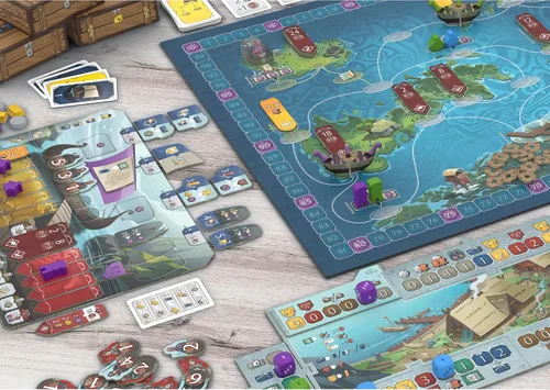 Miniatura 5 de Karvi - Juego de mesa - Saga vikinga de incursión y comercio. Juego de aventura épica, juego de estrategia para niños y adultos, a partir de 12
