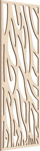 Miniatura 12 de 9 3/8"W x 24 3/8"H x 1/4"T Bristol Decorativos Paneles de Pared de Madera Calado, Cereza