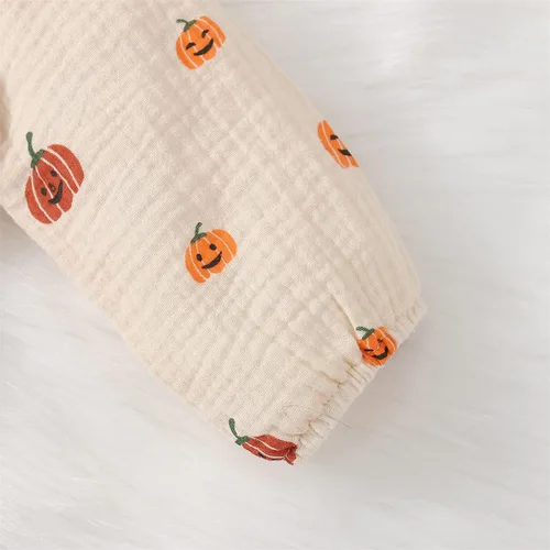 Miniatura 112 de Disfraz de Halloween para bebé niño y niña, mameluco de manga larga con diseño de calabaza, mameluco para Halloween