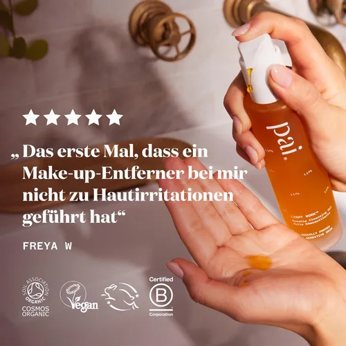 Miniatura 7 de PAI SKINCARE - Aceite limpiador de extracto de fruta de rosa mosqueta orgánico Light Work Cuidado de la piel natural, vegano y sensible