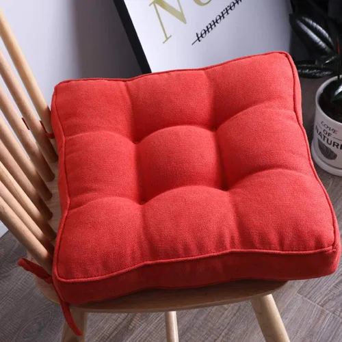 Miniatura 8 de Cojín redondo suave para silla, cojín acolchado antideslizante, cojines de asiento suaves y cómodos para sillas de cocina, comedor y oficina