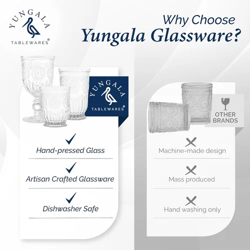 Miniatura 3 de Vasos pequeños vintage transparentes para beber, juego de 6 vasos de vidrio de 8 onzas con un diseño único con base y diseño de vidrio prensado