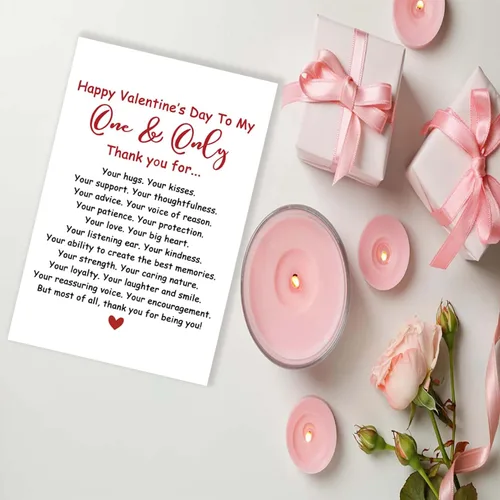 Miniatura 3 de OJsensai Bonita tarjeta del día de San Valentín con sobre resistente, regalos de San Valentín para novio, novia, la mejor idea de regalo de San DO 6
