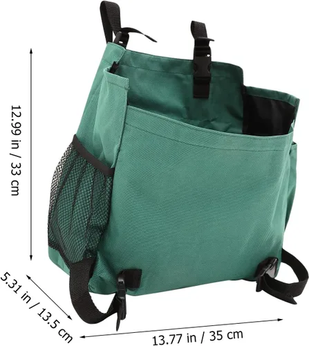Miniatura 3 de GANAZONO Bolsa colgante multiusos para cortacésped, bolsa ajustable de tela Oxford para cortacésped, al azar