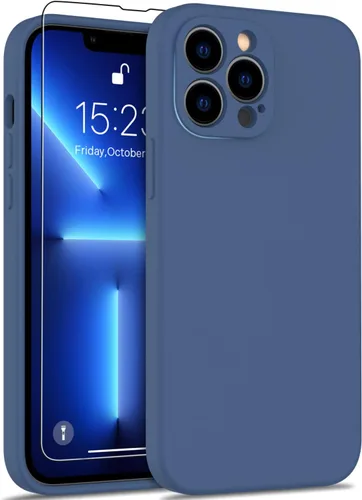 Miniatura 106 de DEENAKIN Funda de silicona compatible con iPhone 12 con protector de pantalla, mejora la protección de la cámara, funda protectora suave y flexible