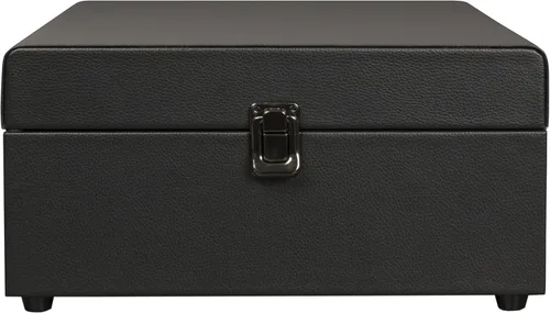 Miniatura 9 de Crosley CR8017B-BK Voyager - Tocadiscos portátil clásico de vinilo con Bluetooth de entrada/salida y altavoces integrados, Negro