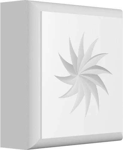 Ekena Millwork ROSP030X030X100SDG14 Roseta estándar con borde redondeado, 3.0 in de ancho x 3.0 in de alto x 1.0 in, PVC
