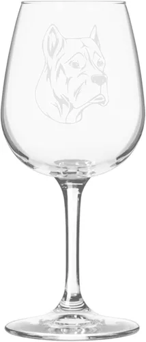 Miniatura 59 de Copa de vino de 12.75 onzas con diseño de perro grabado