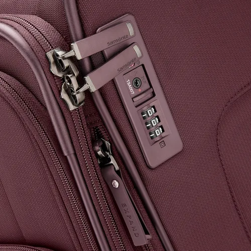 Miniatura 2 de Samsonite Lineate DLX Softside - Equipaje expandible con ruedas giratorias, Merlot, Merlot, Lineate Dlx Softside - Equipaje expandible con ruedas