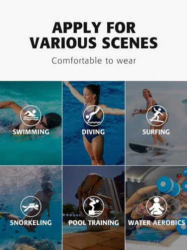 Miniatura 83 de ATTRACO Traje de baño deportivo de una pieza para mujer, traje de baño deportivo de entrenamiento