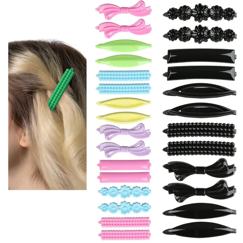 Miniatura 17 de Juego de 32 pinzas para el cabello, pasadores de pelo para mujeres y niñas, accesorios para el cabello grueso, fino y normal, pequeños, multicolor