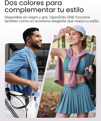 Miniatura 4 de SHOKZ OpenDots ONE - Auriculares de oído abierto, Auriculares de clip con micrófono - Auriculares inalámbricos Bluetooth con micrófono - Seguros