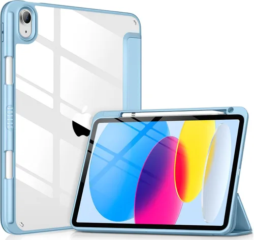 Miniatura 34 de VIKESI - Funda para iPad (A16) 11 pulgadas 2025 y iPad 10ª generación 10.9 pulgadas 2022, con parte trasera transparente y marco de TPU a prueba