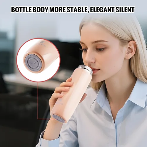Miniatura 5 de Botella Térmica Pequeña Delgada Mini con Aislamiento al Vacío Botella de Agua 285ml/9.6oz Frasco de Agua de Acero Inoxidable Botellas de Agua
