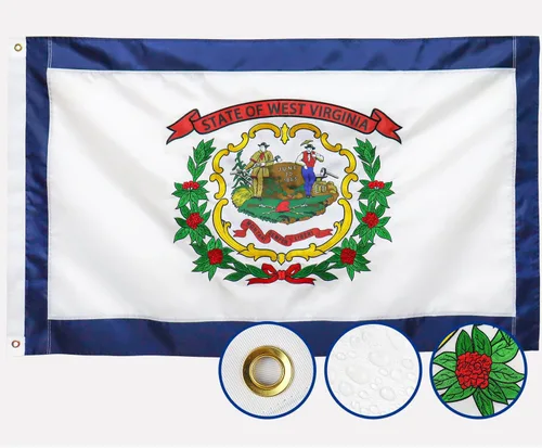 Miniatura 17 de Bandera del estado de Nuevo México de doble cara 3 x 5 para exteriores, las banderas NM de larga duración, nailon 210D resistente, rayas cosidas
