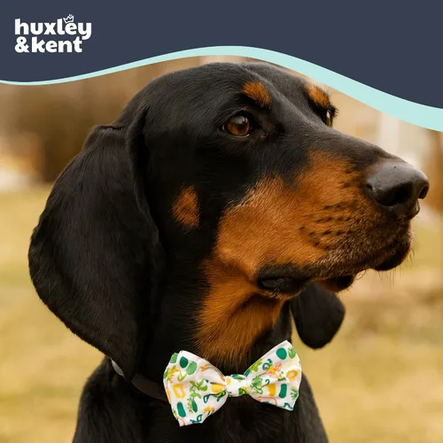 Miniatura 4 de Huxley & Kent Pajarita para mascotas para perros y gatos – Accesorio ajustable para el día de San Patricio – Lindo y cómodo para vacaciones