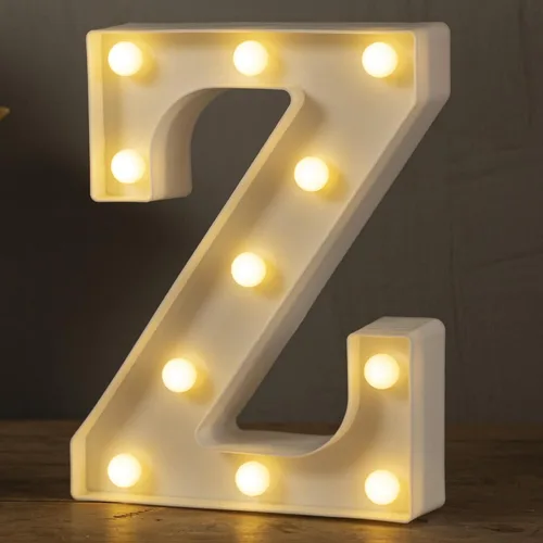 Miniatura 26 de HXWEIYE Letras iluminadas con luces LED, letreros luminosos de marquesina, 26 letras del alfabeto y 10 números para fiestas de cumpleaños, bares