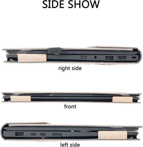 Miniatura 5 de Funda para portátil HP Envy x360 2 en 1 14-FA 14z-FA y 14-fc 14t-fc y para HP Spectre x360 14-EU 14t-EU, funda protectora de piel sintética