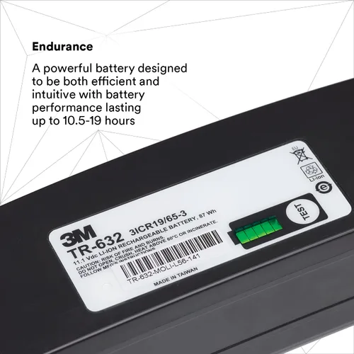 Miniatura 4 de 3M PAPR, Versaflo - Conjunto de respirador purificador de aire alimentado TR-617N, incluye unidad PAPR, batería de alta capacidad, tubo