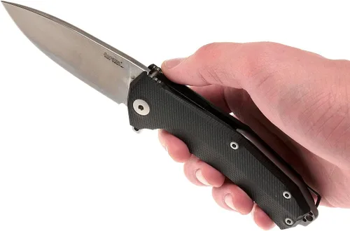 Miniatura 8 de LionSTEEL KUR EDC - Cuchillo plegable, hoja de acero lavada a la piedra de Sleipner