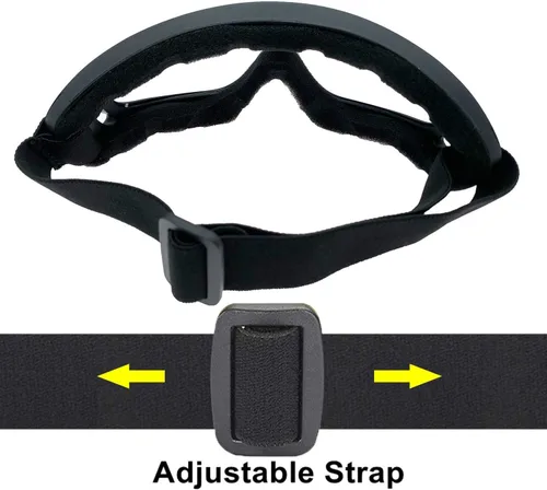 Miniatura 5 de LJDJ Gafas de motocicleta, paquete de 2 unidades, para motocross, ATV, motocross, senderismo, protección con 2 unidades de máscara bandana