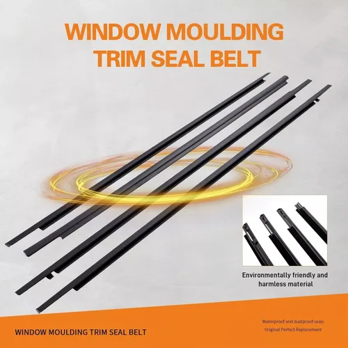 Miniatura 7 de Burletes de Sellado de Moldura de Ventana Compatible con Toyota Corolla 2003-2008 Reemplazar# 75730-02180 75710-02200 75740-02180 75720-02200