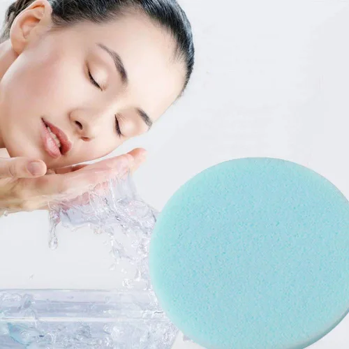 Miniatura 6 de Esponja facial comprimida, 120 unidades PVA profesional eliminación de maquillaje profesional esponjas de lavado facial esponjas de spa limpieza Azul