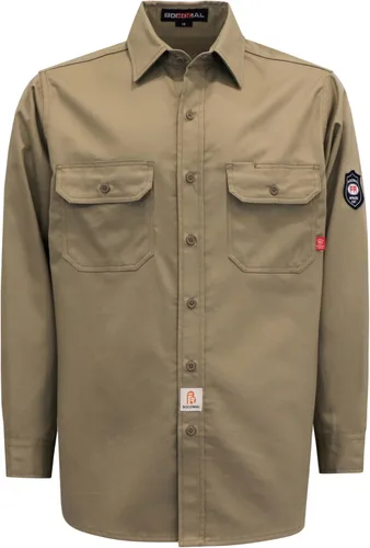 Miniatura 14 de BOCOMAL Camisas FR 6.25oz Camisas de soldadura ligeras resistentes al fuego Camiseta retardante de fuego para hombres