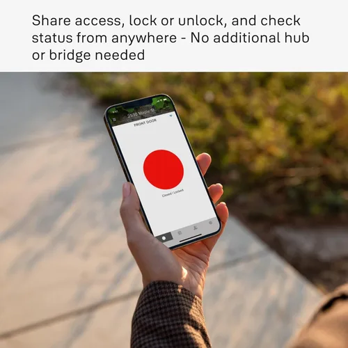 Miniatura 3 de Yale Assure Lock 2 con Wi-Fi – Cerradura inteligente de níquel satinado para puerta delantera con teclado, control de aplicaciones, llave