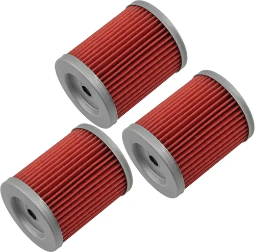 Miniatura 3 de Caltric Paquete de 3 filtros de aceite compatibles con Suzuki Ltf300F Lt-F300F Lt F300F King Quad 300 1999 2000 2001 2002