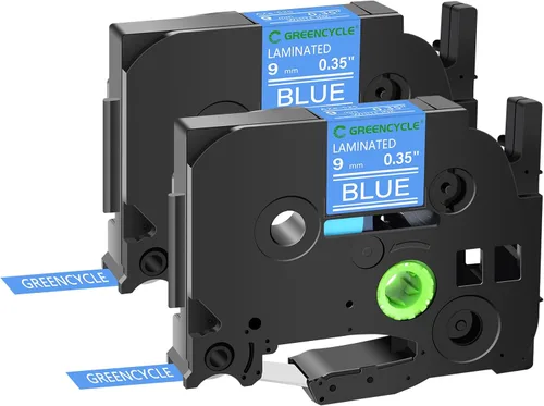 Miniatura 64 de GREENCYCLE TZe-111 - Cinta adhesiva transparente laminada de 0.23 pulgadas compatible con Brother P-Touch TZ-111 TZe111, cinta negra sobre