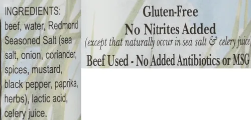 Miniatura 3 de Palitos de carne de res alimentada con pasto Nick's Sticks, sin gluten, sin antibióticos u hormonas (25 paquetes de 2 palitos)