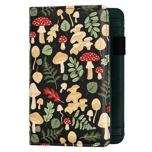Miniatura 13 de Libro de mesero, libro de mezclilla para Watiress con cara sonriente esponjosa, bordado de felpa con diseño de flor de dólar