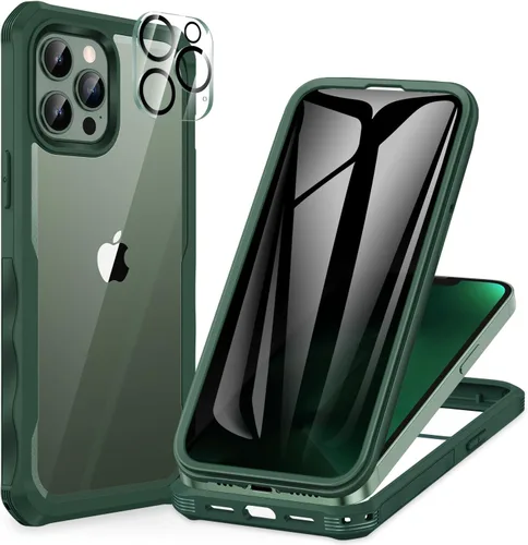 Miniatura 82 de CENHUFO Funda de privacidad para iPhone 11 Pro, funda de cuerpo completo con protector de pantalla de privacidad de vidrio templado 9H integrado
