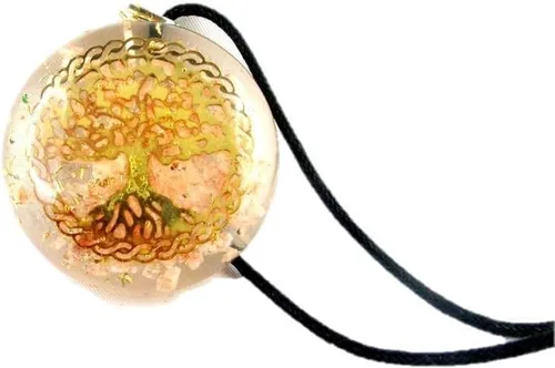 HiJet Colgante de orgón Hermoso árbol de la vida Colgante de orgón Generador de orgón Equilibrio Energía Positiva Armonía Suerte Yoga Meditación